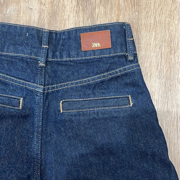 Zara | Denim High Rise Shorts - Picture 3 of 4